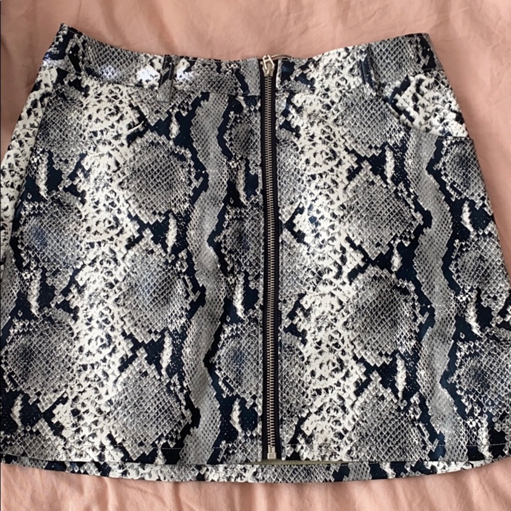 Snake skin skirt
